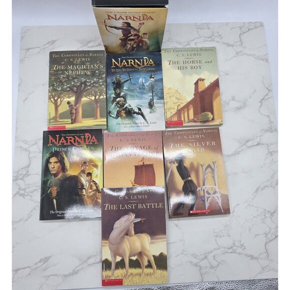 The Chronicles of Narnia Box Set CS Lewis Paperback 1995 Books 1 - 7 Scholastic - Picture 6 of 9